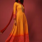 orange-and-red-ombre-anarkali-suit-in-cotton-silk-with-bandhani-1